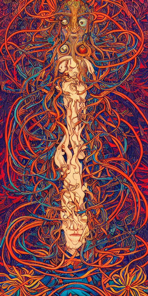 Prompt: The Ayahuasca Spirit, by James Jean