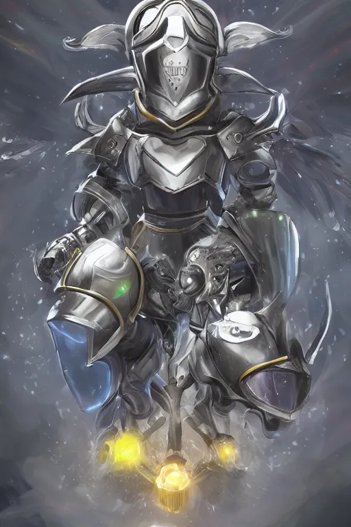 Image similar to helmet armor guardian destiny in witch queen illumination ray tracing hdr fanart arstation by sung choi robot ninja mask and eric pfeiffer and gabriel garza and casper konefal