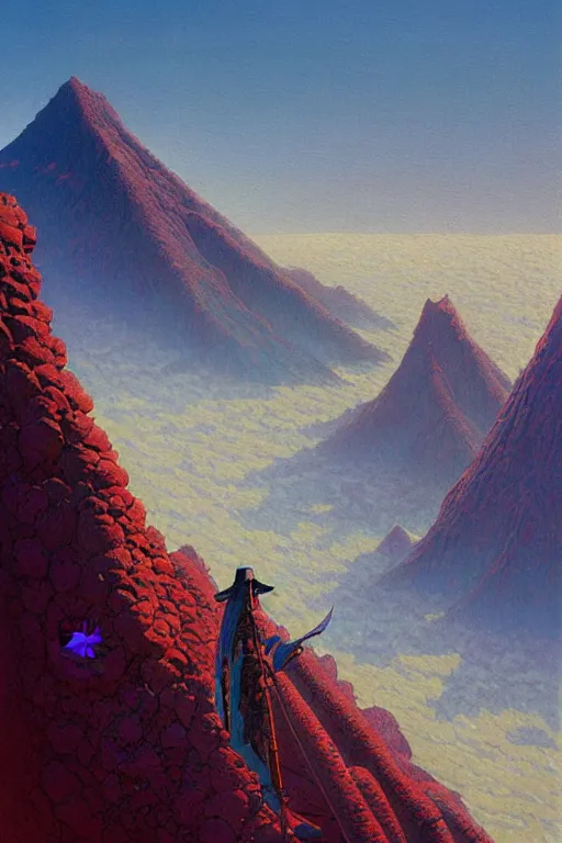 Prompt: tengri, painting by jean giraud, greg rutkowski