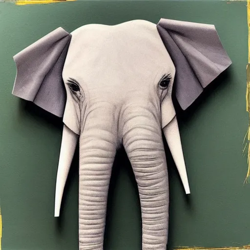 Image similar to billie eilish as an elephant