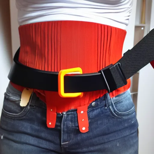 Image similar to prusa belt 3 d printer, high - end fashion photoshoot