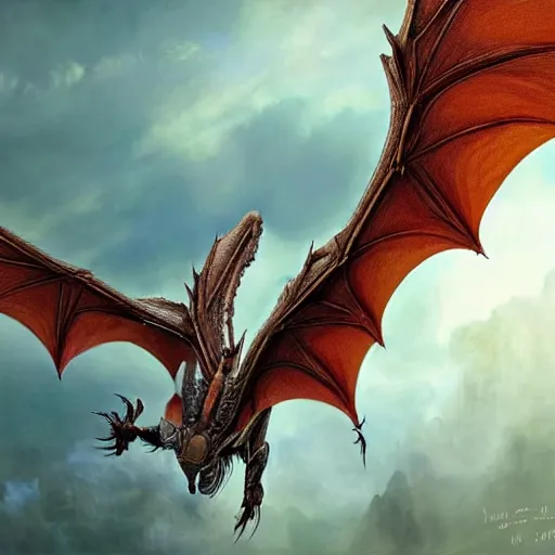 Image similar to Perfectly-centered photograph of a Winged Dragon, lifelike, super highly detailed, professional digital painting, artstation, concept art, smooth, sharp focus, extreme illustration, Unreal Engine 5, Photorealism, HD quality, 8k resolution, cinema 4d, 3D, beautiful, cinematic, art by artgerm and greg rutkowski and alphonse mucha and loish and WLOP