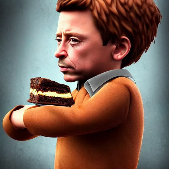 Image similar to epic professional digital art of robert downie jr. as a brownie, award winning food photo,, artstation, cgsociety, epic, stunning, gorgeous, much wow, much detail