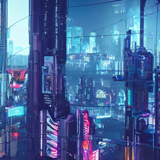 Image similar to ''Adam, first human on earth, in ten thousand years looks at the cyberpunk city of the future. hyper-realistic, octane render, 8k''