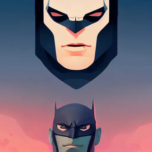 Image similar to face icon stylized minimalist batman, loftis, cory behance hd by jesper ejsing, by rhads, makoto shinkai and lois van baarle, ilya kuvshinov, rossdraws global illumination