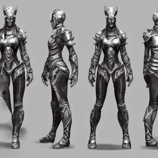 infinity blade concept art, female armor