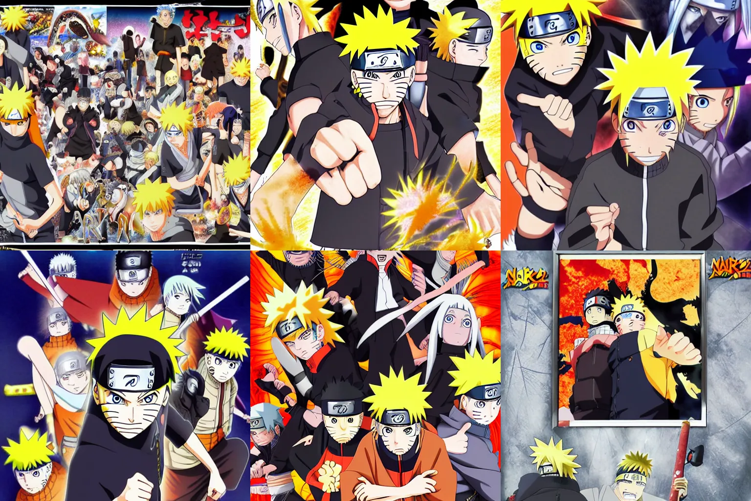 Prompt: naruto anime poster, detailed, manga.