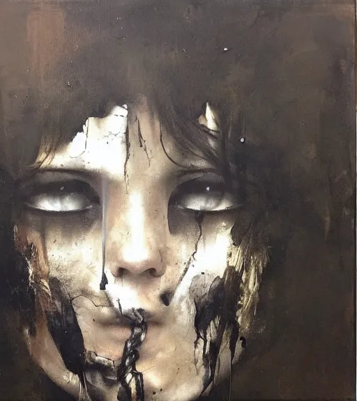 Image similar to nicola samori painting of an anime woman