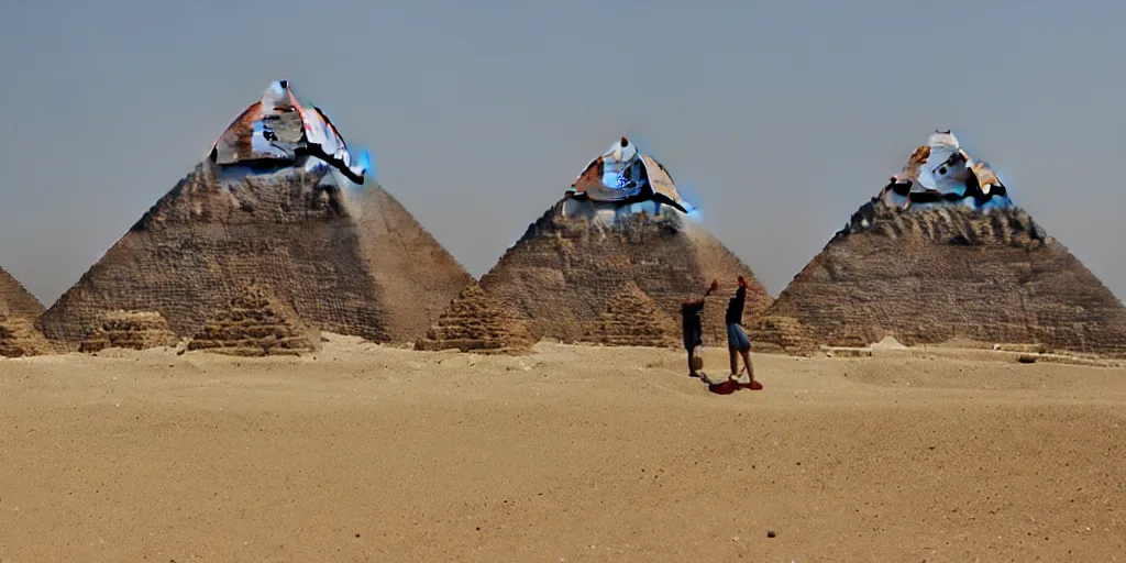 Prompt: working at the pyramids tonight