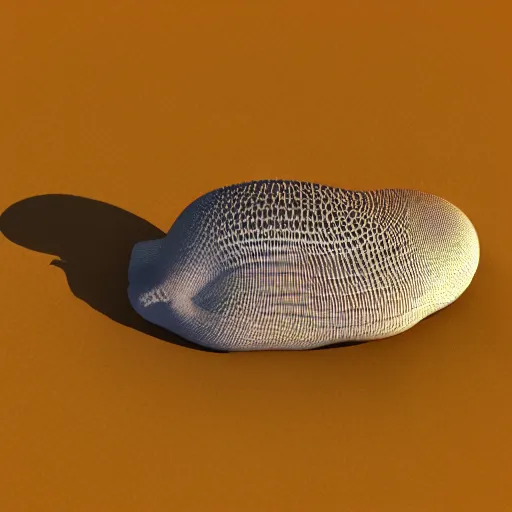 Prompt: a 3D render of a Donald Trump slug