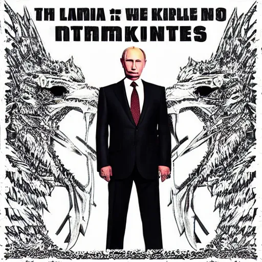 Image similar to Vladimir Putin in the style of a king in Game of Thrones