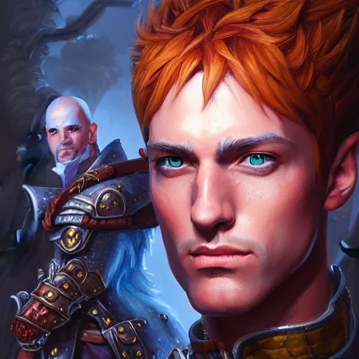 Prompt: a _ fantasy _ style _ portrait _ painting _ of _ chris _ thorndyke _ oil _ painting _ unreal _ 5 _ daz. _ rpg _ portrait _ extremely _ detailed _ artgerm _ greg _ rutkowski _ greg