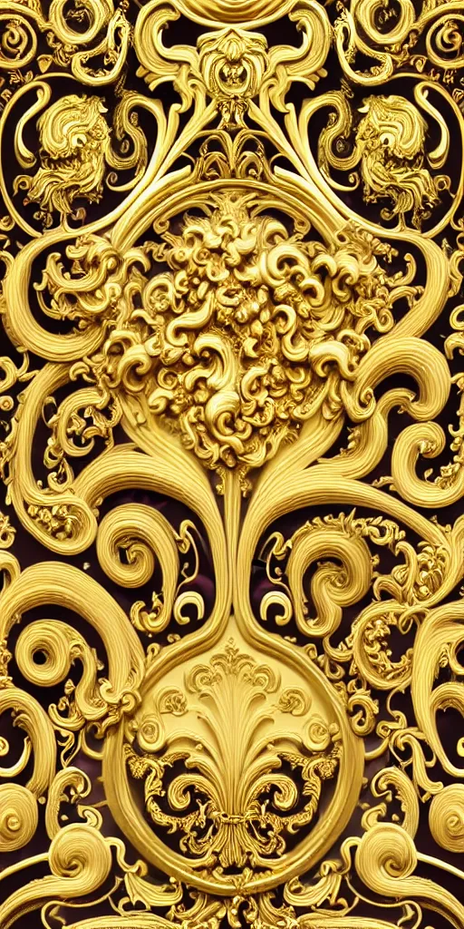 Image similar to the source of future growth dramatic, elaborate emotive Golden Baroque and Rococo styles to emphasise beauty as a transcendental, seamless pattern, symmetrical, large motifs, rainbow syrup splashing and flowing, Palace of Versailles, 8k image, supersharp, spirals and swirls in rococo style, medallions, white smoke, Gold silver black and rainbow colors, perfect symmetry, High Definition, photorealistic, masterpiece, 3D, no blur, sharp focus, photorealistic, insanely detailed and intricate, cinematic lighting, Octane render, epic scene, 8K