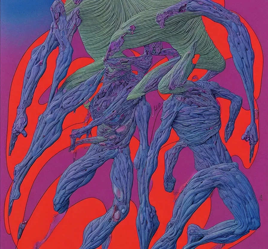 Prompt: ( ( ( ( pain ) ) ) ) by mœbius!!!!!!!!!!!!!!!!!!!!!!!!!!!, overdetailed art, colorful, artistic record jacket design