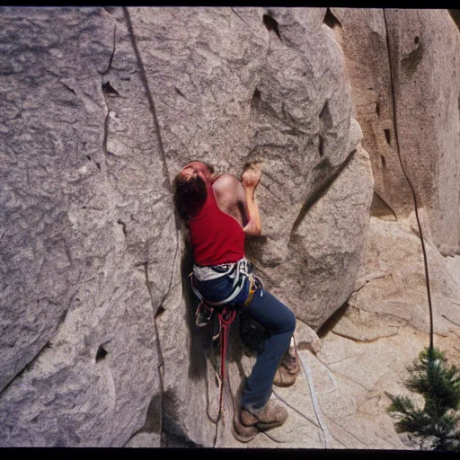 Prompt: photo, vedauwoo wyoming, rock climbing, kodak ektachrome 1 2 0,