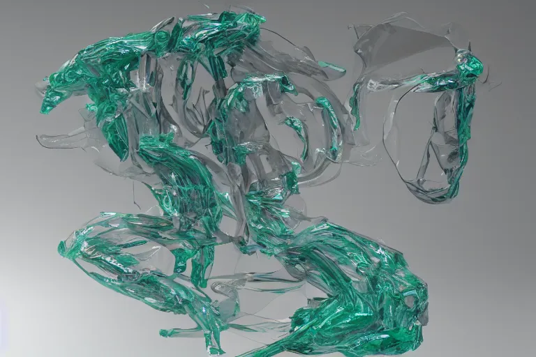 Image similar to Painful pleasures by Lynda Benglis, octane render, transparent, 4k, 8k