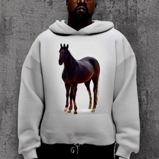 Image similar to kanye west as a horse