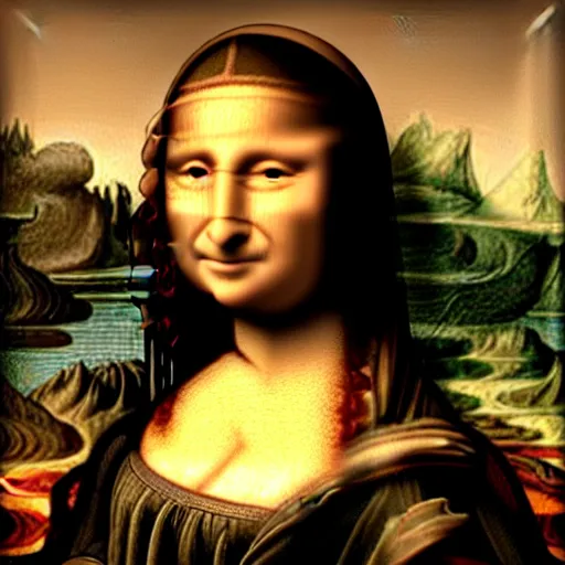 Prompt: john oliver as mona lisa