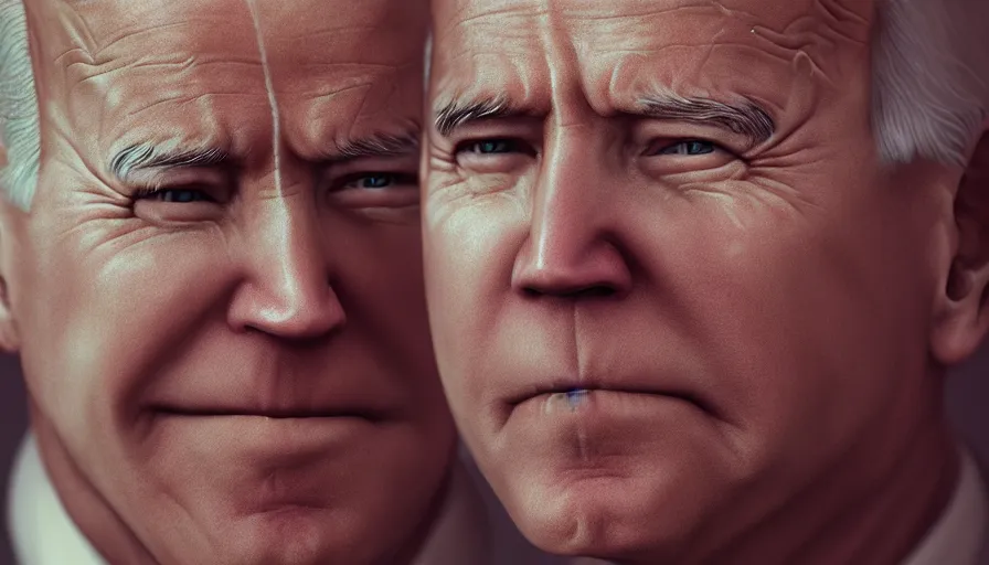 Prompt: Portrait of Joe Biden, hyperdetailed, artstation, cgsociety, 8k