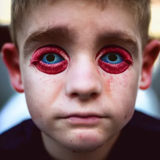 Prompt: very stoned boy with red bloodshot eyes