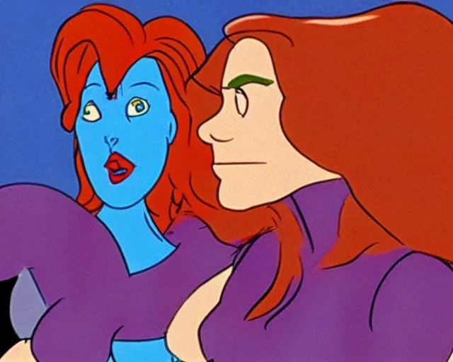 Prompt: Dana Scully on Masters of the Universe (1983), animated cartoon series by Filmation, cel animation, traditional animation