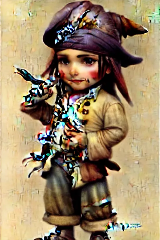 Prompt: ( ( ( ( ( 1 9 5 0 s chibi cute baby jack sparrow. muted colors. ) ) ) ) ) by jean - baptiste monge!!!!!!!!!!!!!!!!!!!!!!!!!!!