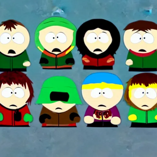 Prompt: marillion as south park characters