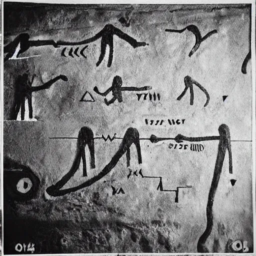 Prompt: “stock market chart found in cave drawing by archaeologists, award winning”