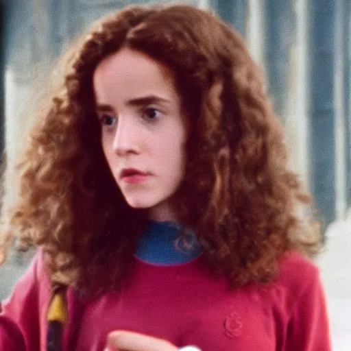 Image similar to 30mm film still of Hermione Granger.