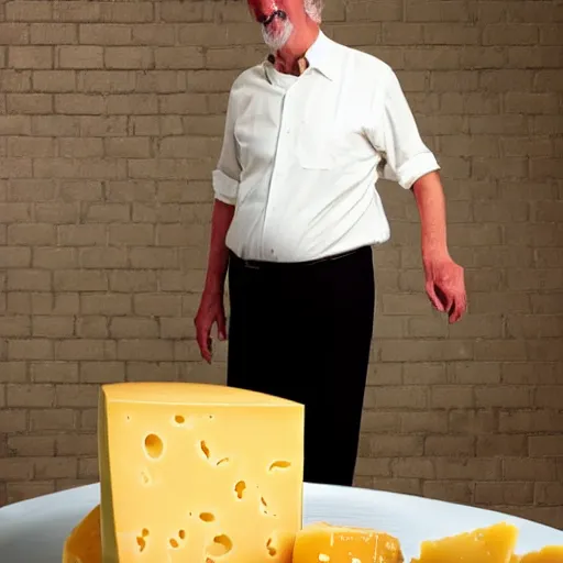 Image similar to cheese john cleese made out of cheese cheese