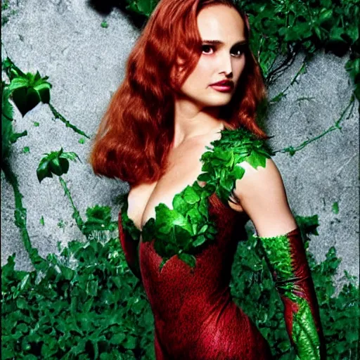 Image similar to Natalie Portman as poison ivy