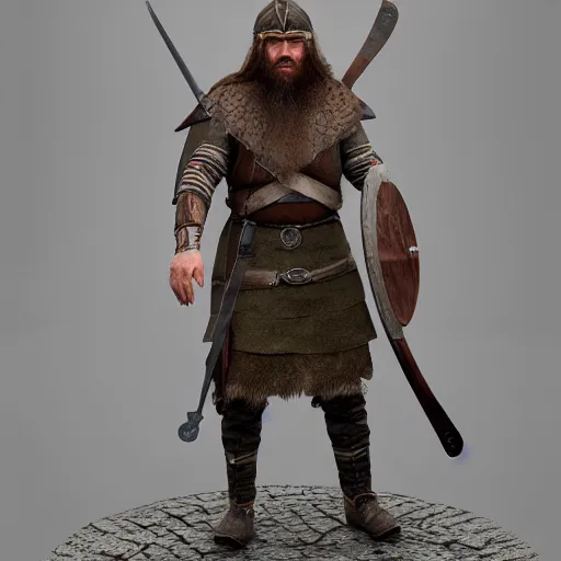 Image similar to Viking warrior. realistic, photo studio, HDR, 8k, trending on artstation