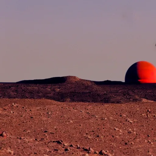 Prompt: red planet as a tourist guide in Toronto