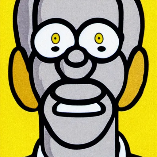 Prompt: hyper realistic portrait of Homer Simpson by Terry Richardson