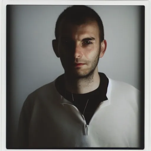 Prompt: an esports pro, portrait, polaroid, by wolfgang tillmans