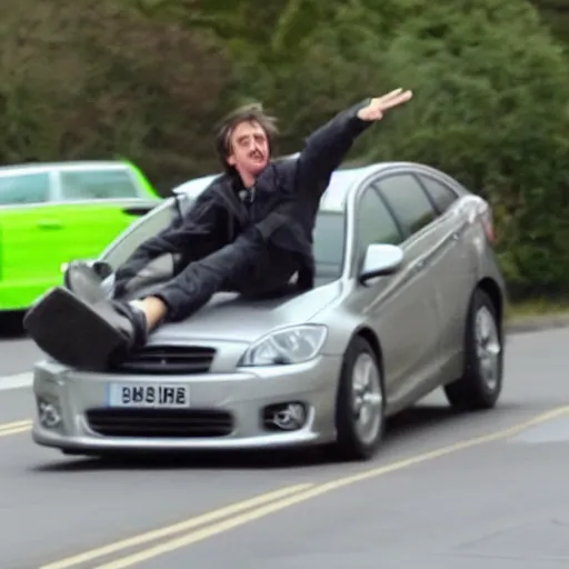 Image similar to Richard Hammond crashing a car