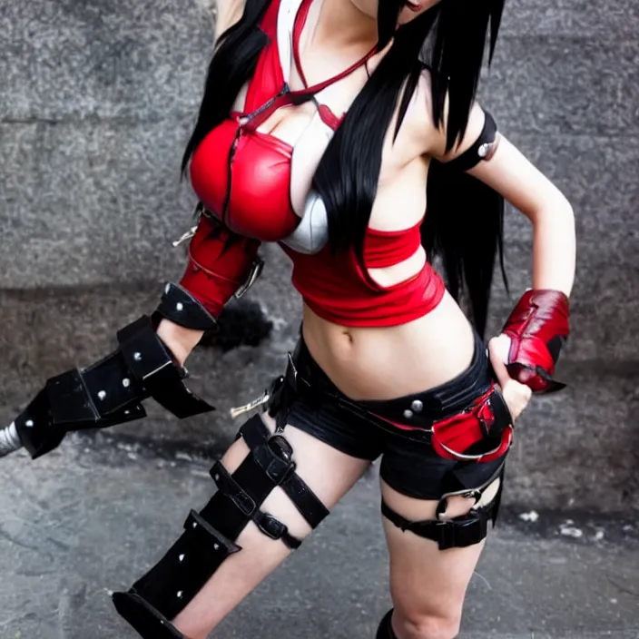 Image similar to tifa lockhart cosplay