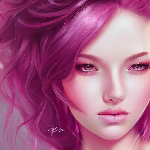 Image similar to teen girl, pink hair, gorgeous, amazing, elegant, intricate, highly detailed, digital painting, artstation, concept art, sharp focus, illustration, art by artgerm