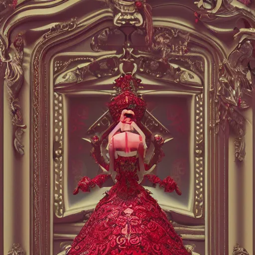 Image similar to princess of ruby, ornate, intricate, hyper detailed, stunning, 4 k, octane render