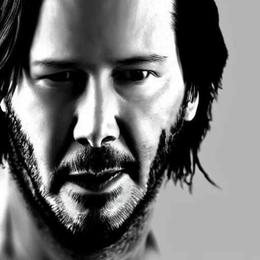 Prompt: Keanu reeves as a zombie 4K detail