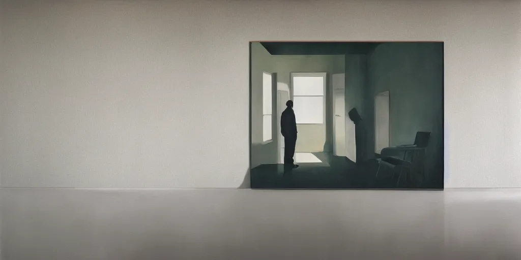 Image similar to a room wall with pictures on the wall in the artwork by tim eitel