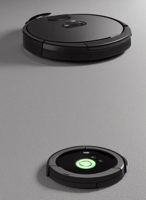 Image similar to A Roomba with a four robot spider legs, 3D Product, professional render, studio quality, octane render