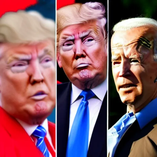 Image similar to donald trump mixed with joe biden