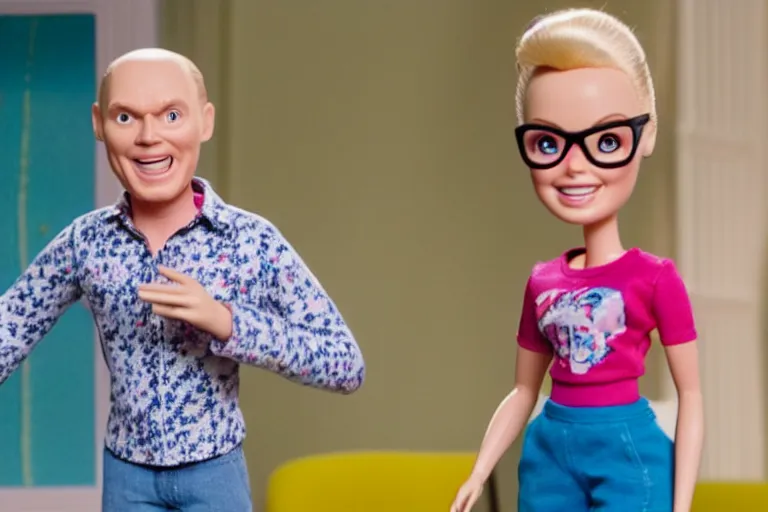 Image similar to still frame of bill burr in barbie, by Jaap Buitendijk