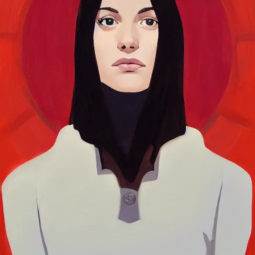 Image similar to a gallery painting by Phil noto of a beautiful heroine. Painted in the style of Phil noto.