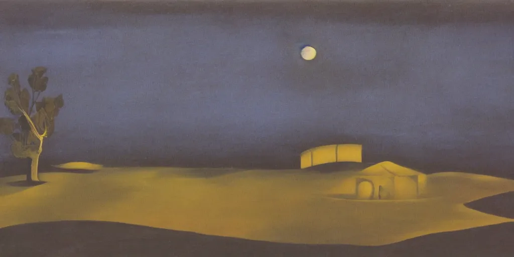 Image similar to a night landscape background, bhupen khakhar