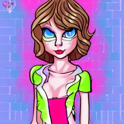 Image similar to a neopet that looks like taylor swift