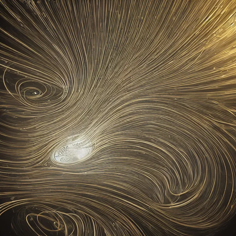 Image similar to a light streaks and ornate flowing light streams sacred geometry, unreal engine