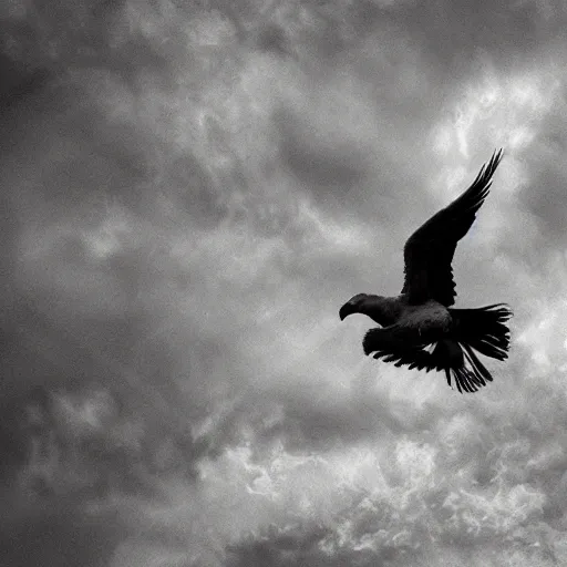 Image similar to angels hover above like vultures prey