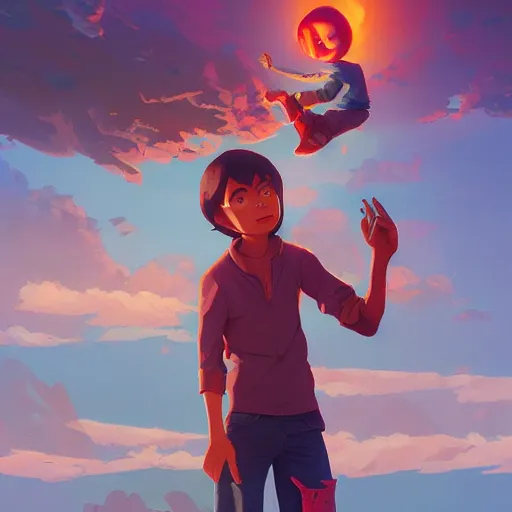 Image similar to hero world e. t. the extra - terrestrial 1 9 8 2, behance hd by jesper ejsing, by rhads, makoto shinkai and lois van baarle, ilya kuvshinov, rossdraws global illumination